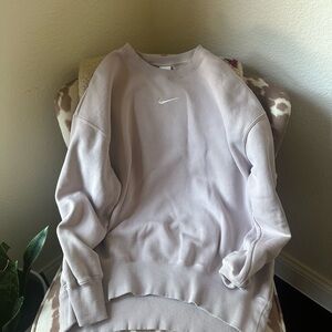 LILAC CROPPED NIKE SWEATSHIRT